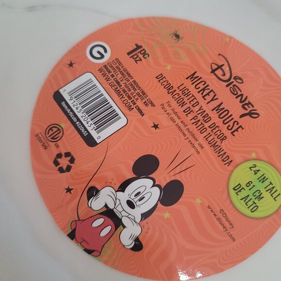 Disney Halloween Lighted Yard Decor Mickey Minnie Mouse 23"- 24" Indoor/Outdoor - Picture 7 of 9